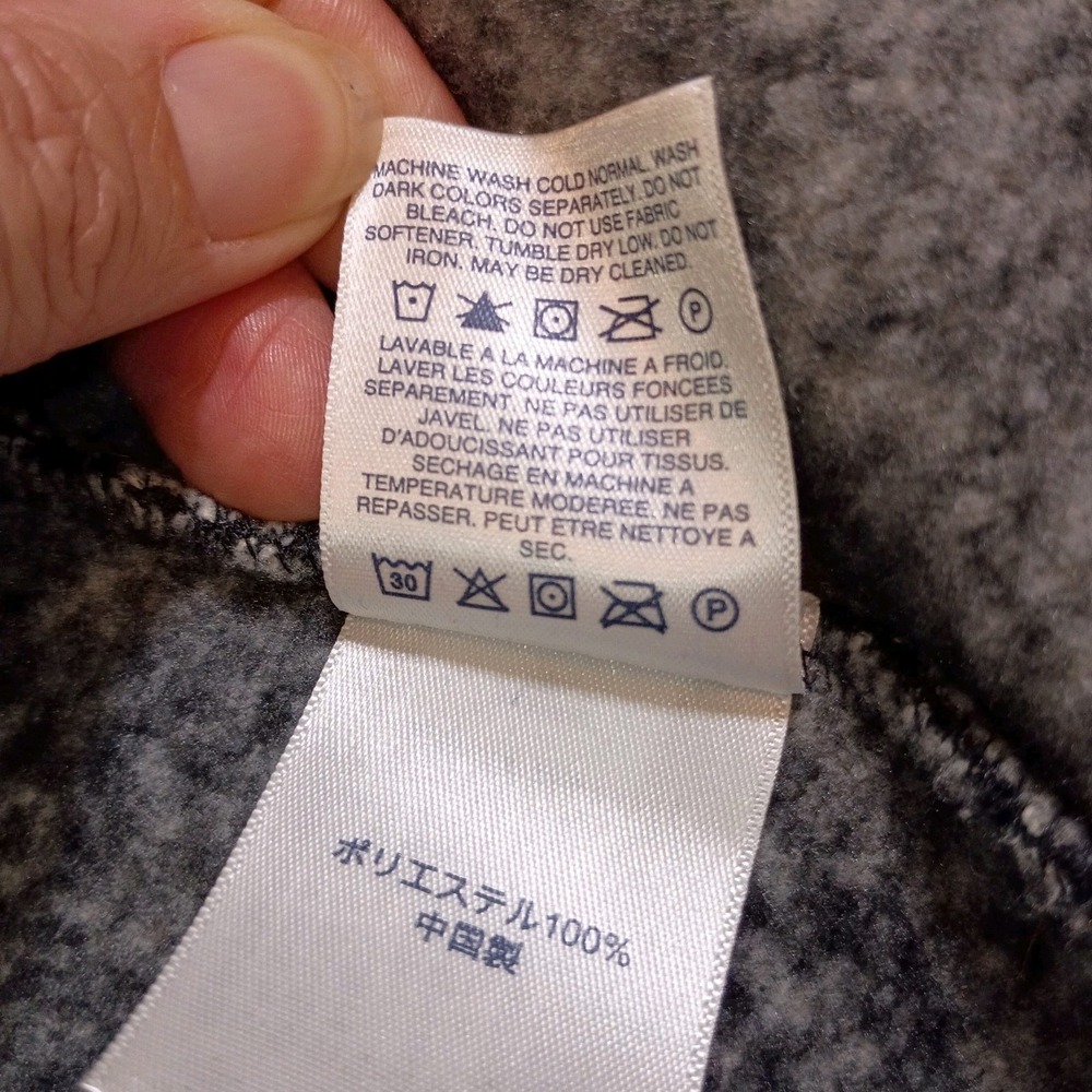 Lands End Side Zip Black And White Tweed Womens M Coat Office Whimsigoth Preppy - Picture 4 of 16